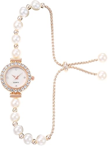 Women's Fashion Simple Floral Bracelet Watch Diamond Quartz Light Luxury Watch