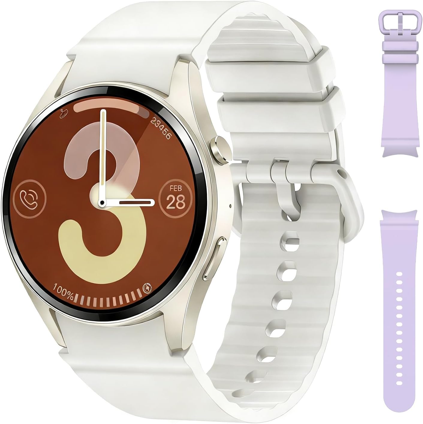 Smart Watches for Women/Men (Make/Answer Calls), Fitness Smart Watch with Heart Rate/SpO2/Sleep Monitor, Pedometer Tracker