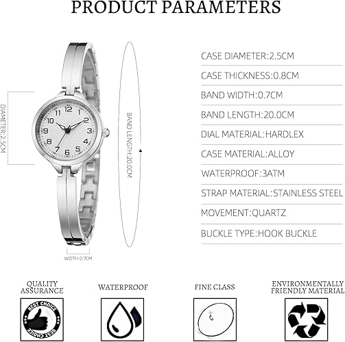 Women's Wrist Quartz Watches Bracelet Watch,Small Dainty Watch for Women Christmas Gifts